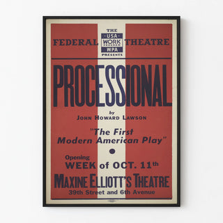 Vintage Processional Poster - American Federal Theater