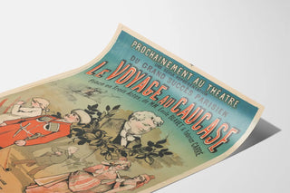Vintage Poster for the Theatre "The Journey to the Caucasus"