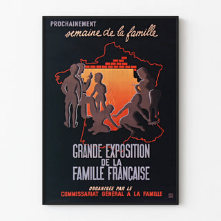 Vintage Poster of the Great Exhibition of the French Family