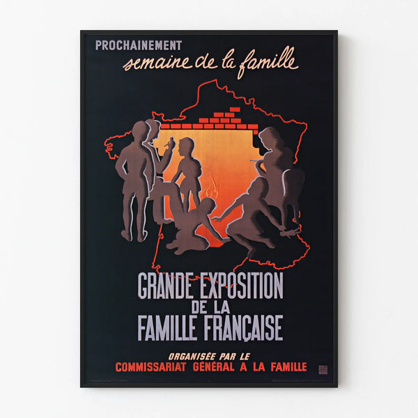 Vintage Poster of the Great Exhibition of the French Family
