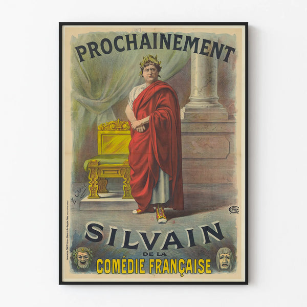 Vintage Poster Silvain of the French Comedy