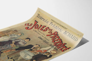 Vintage Poster Les Joies de la Paternité - Tournée Frédéric Achard