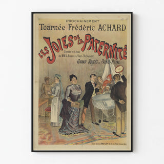 Vintage Poster Les Joies de la Paternité - Tournée Frédéric Achard