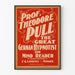 Vintage poster of Prof. Theodore Pull, German hypnotist