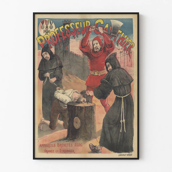 Vintage poster Professor Gauthier - Historic wall decoration