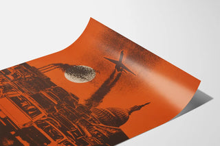 Vintage Poster Progress - Pollution and Urbanization