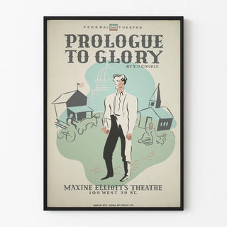 Vintage American Theatre Prologue to Glory Poster
