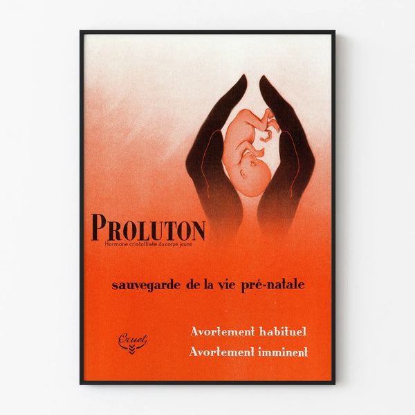Vintage Poster Proluton - Prenatal Protection and Abortion Prevention
