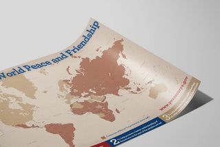 Poster World Map for Peace and Friendship — artwork view