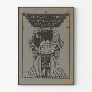 Atlas Poster of Europe and Continents by G. Prop