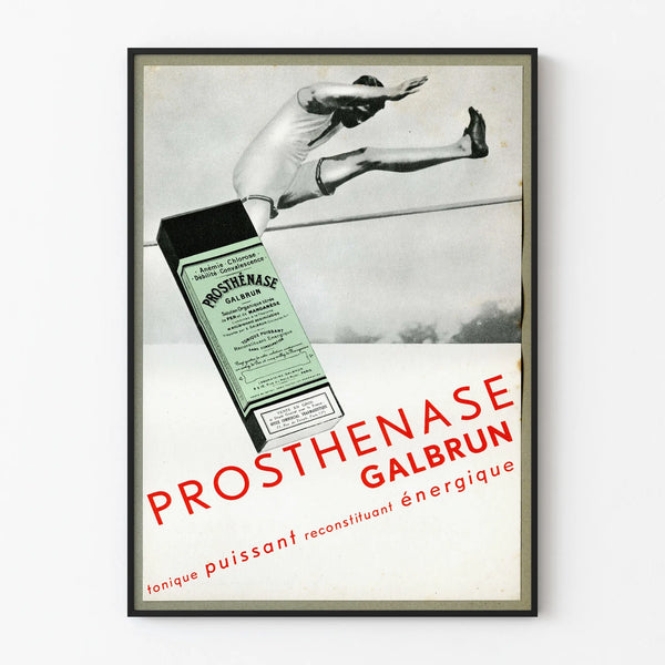 Vintage poster Prosthénase Galbrun powerful tonic