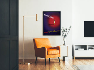 Public health prevention poster against syphilis and gonorrhea