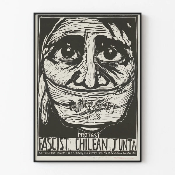 Protest Poster Against the Chilean Fascist Junta