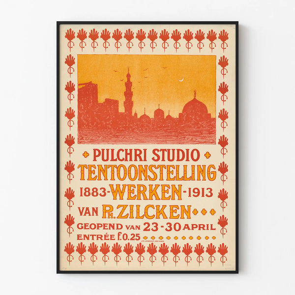 Pulchri Studio Poster Exhibition Philip Zilcken 1883-1913