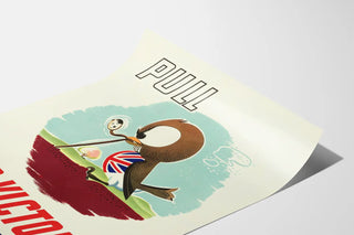 Vintage Pull for Victory Poster - British vintage propaganda poster