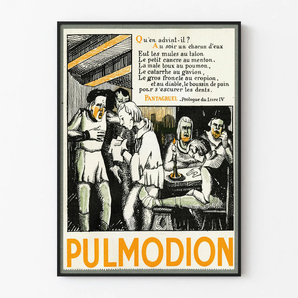 Vintage Pulmodion Pantagruel Advertising Poster