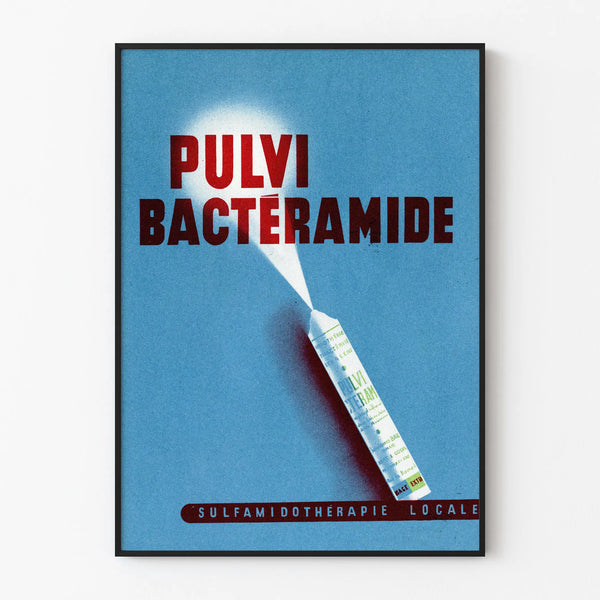 Vintage Poster Pulvi Bactéramide - Retro Wall Decoration