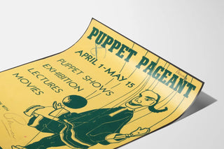 Vintage Poster for Exhibition, Puppet Pageant, Philadelphia Museum of Art