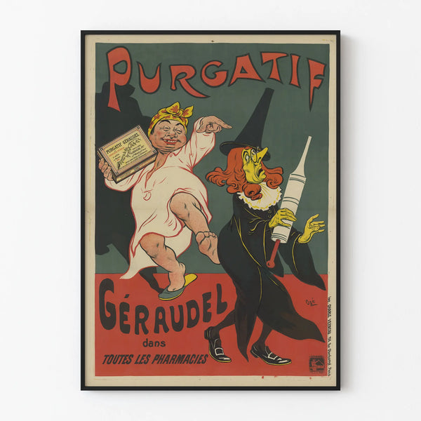 Vintage Poster Géraudel Laxative - Original Wall Decoration
