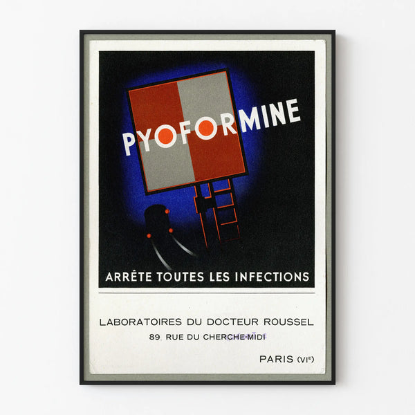 Vintage Pyformine Poster - Retro Medical Wall Decoration