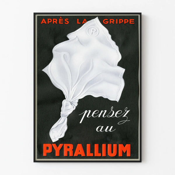 Vintage Pyrallium Poster for Health Wall Decoration