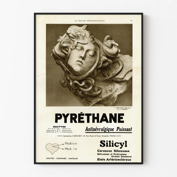 Vintage poster for Pyréthane powerful antineuralgic