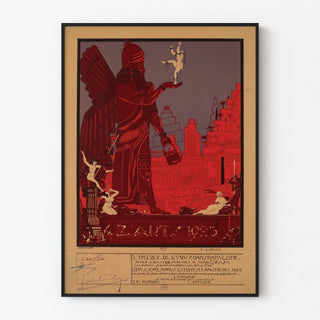 Vintage poster Quatz'Arts - Entry of Cyrus into Babylon, 1925