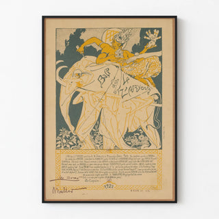 Vintage poster Quatz'Arts 1922 - Theme of Ancient India
