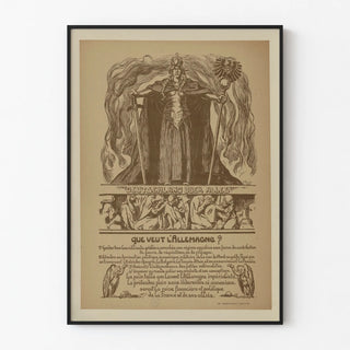 Historical wall poster - What does Germany want?