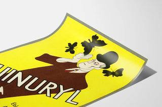 Vintage Quinuryl poster with Art Deco design