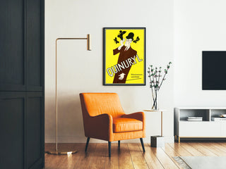 Vintage Quinuryl poster with Art Deco design
