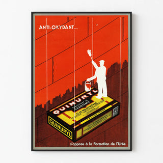 Vintage Quinuryl advertising poster for the treatment of azotemia