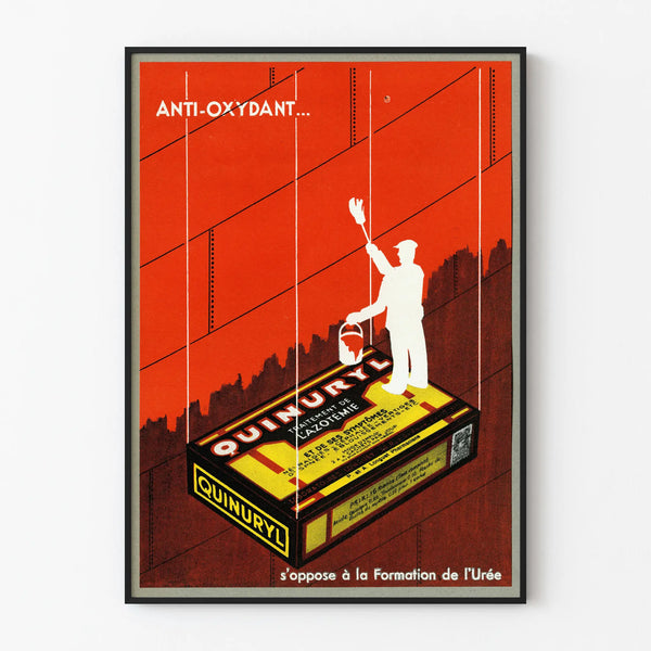 Vintage Quinuryl advertising poster for the treatment of azotemia