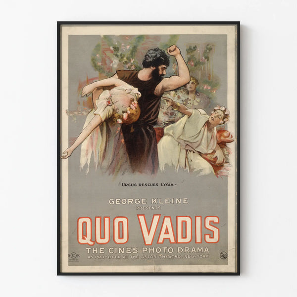 Vintage Poster Quo Vadis Ursus Secourt Lygia