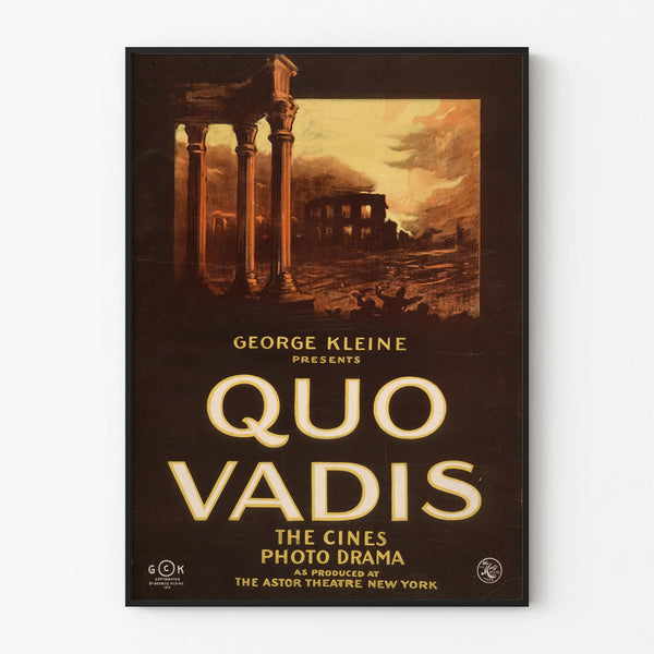Vintage Quo Vadis Poster - Classic Cinema Wall Decoration