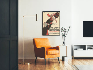 Vintage poster Quodlibet Maskenball Basel 1932