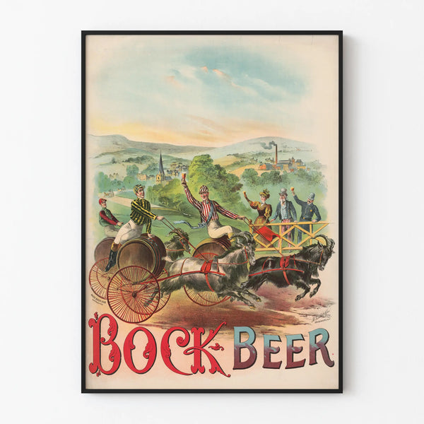 Vintage Bock Beer Poster – Retro and Original Wall Decoration