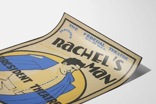 Vintage poster of Rachel's Man at the President Theatre