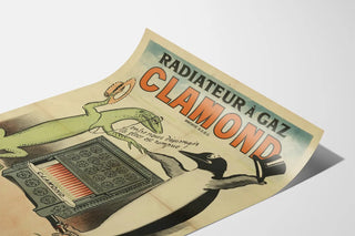 Vintage Poster of Clamond Gas Radiator