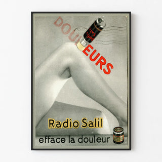 Vintage poster Radio Salil against pain