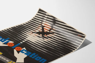 Vintage military radar poster with flying airplane