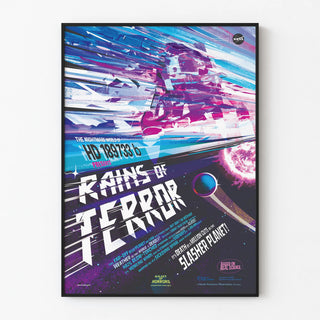 Poster Rains of Terror - Space and Science Wall Decoration
