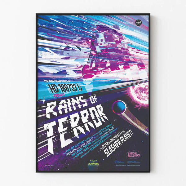 Poster Rains of Terror - Space and Science Wall Decoration