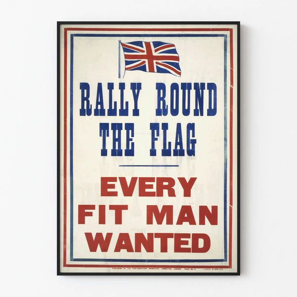 Vintage Military Decorative Poster British Flag
