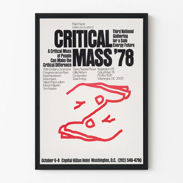 Vintage Poster Critical Mass '78 - Secured Energy Event