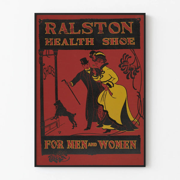 Vintage Ralston Health Shoe Poster - Retro Wall Decoration