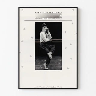 Poster Rand Whipple Movement Theatre in Black and White