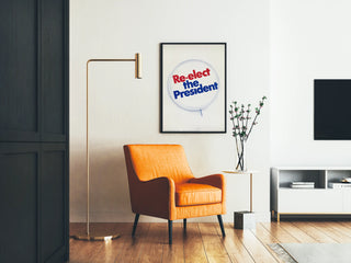 Vintage electoral poster Re-elect the President