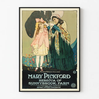 Vintage poster of Mary Pickford Rebecca of Sunnybrook Farm
