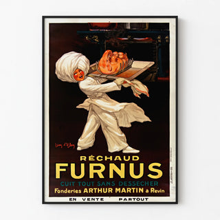Vintage poster Furnus stove - Cooking without drying out